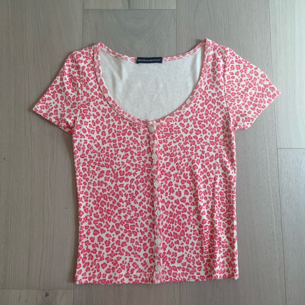 Brandy Melville zelly cheetah top